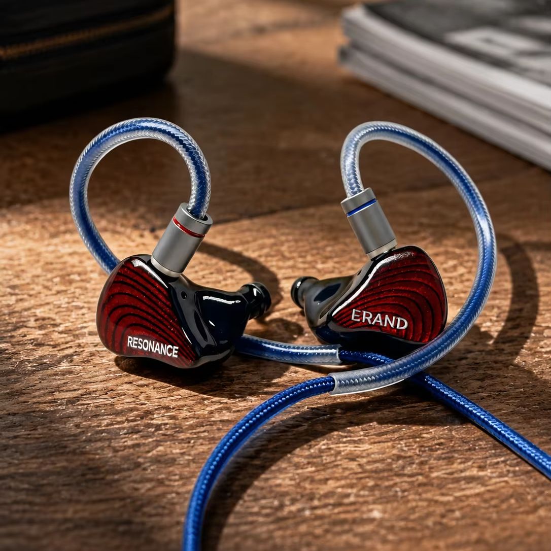 Planar Magnetic Iem Earphones - Наушники-мониторы ERAND RESONANCE 5 RED 2DD+2BA+1MP,