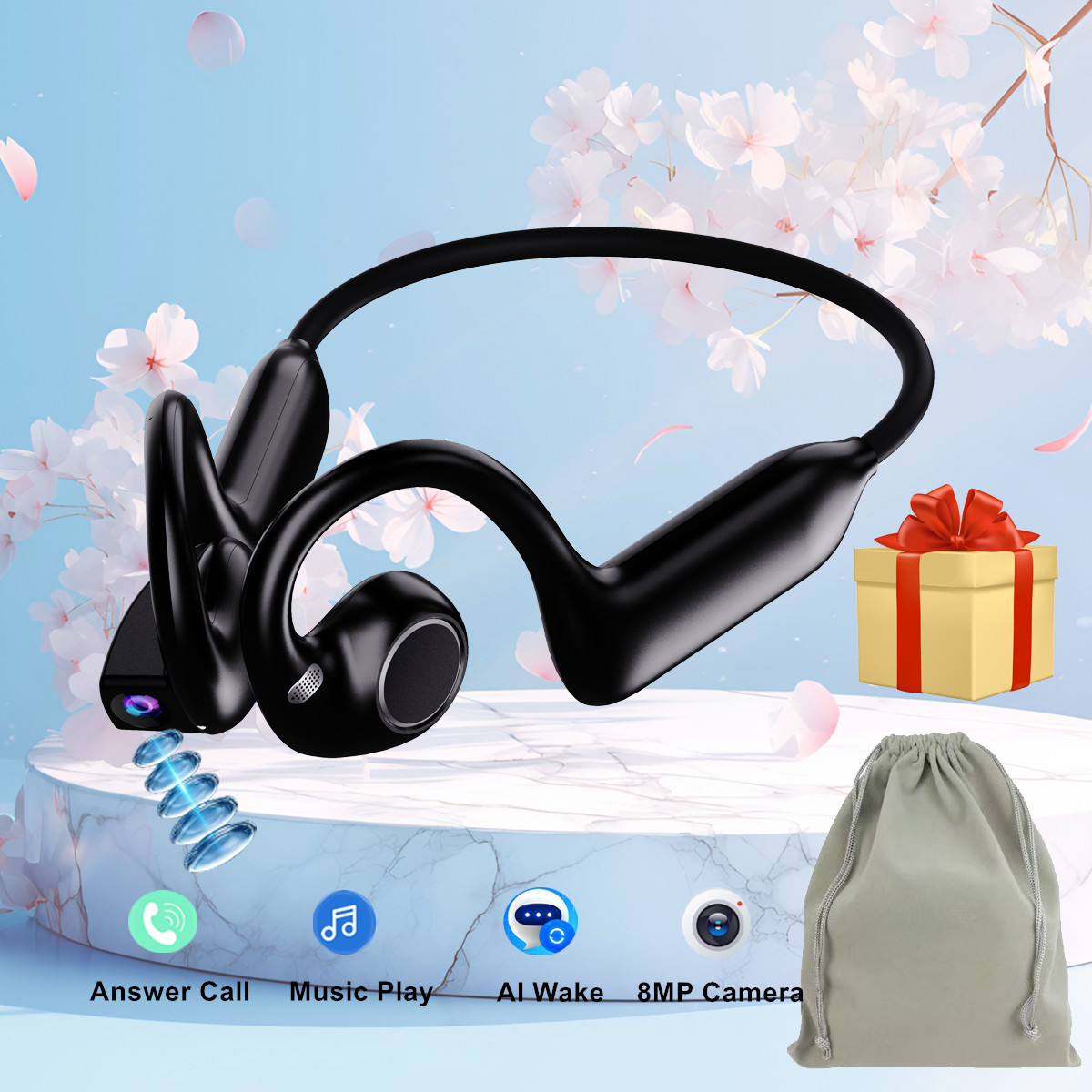 Bone Conduction Running Headphones - Новые умные наушники с костной проводимостью,
