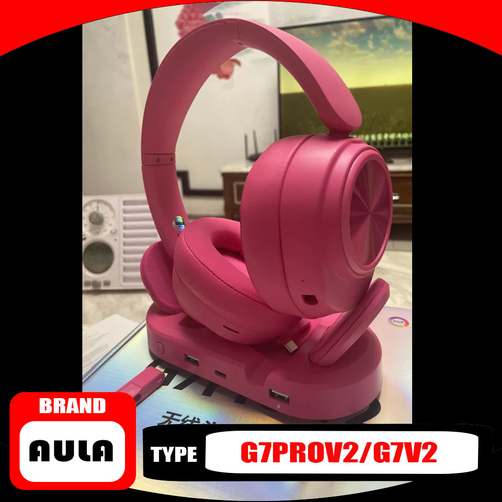 Headphones - Беспроводная Bluetooth-гарнитура AULA G7 Pro V2