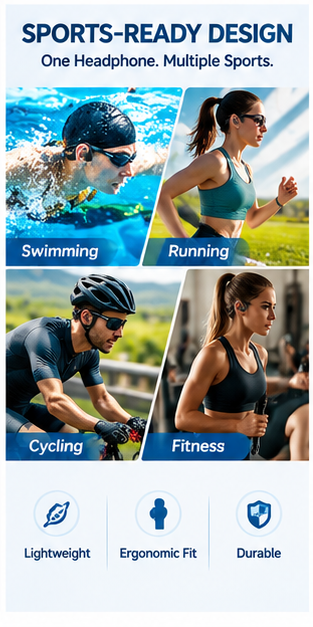 Водонепроницаемые наушники с к – обзор и цена Bone Conduction Running Headphones