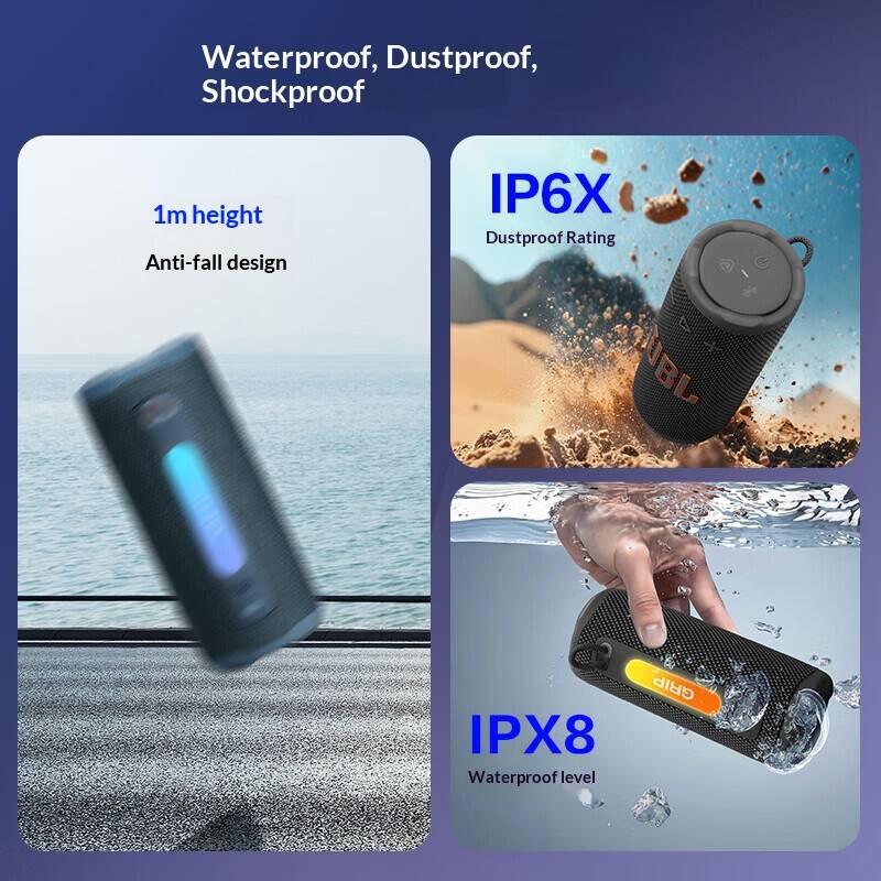 Акустическая система JBL GRIP  – обзор и цена Portable Bluetooth Speaker Waterproof Ipx7