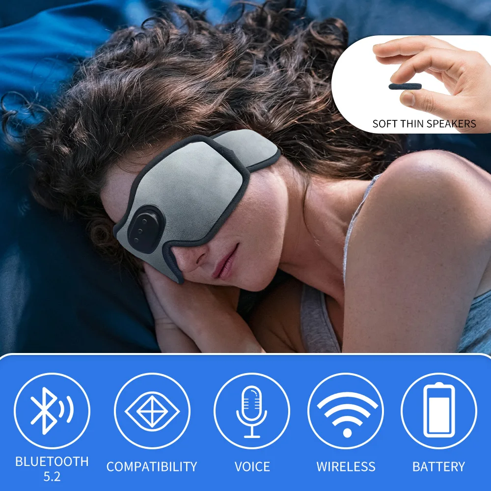 Наушники с маской для сна прем – обзор и цена Sleep Mask Headphones Bluetooth