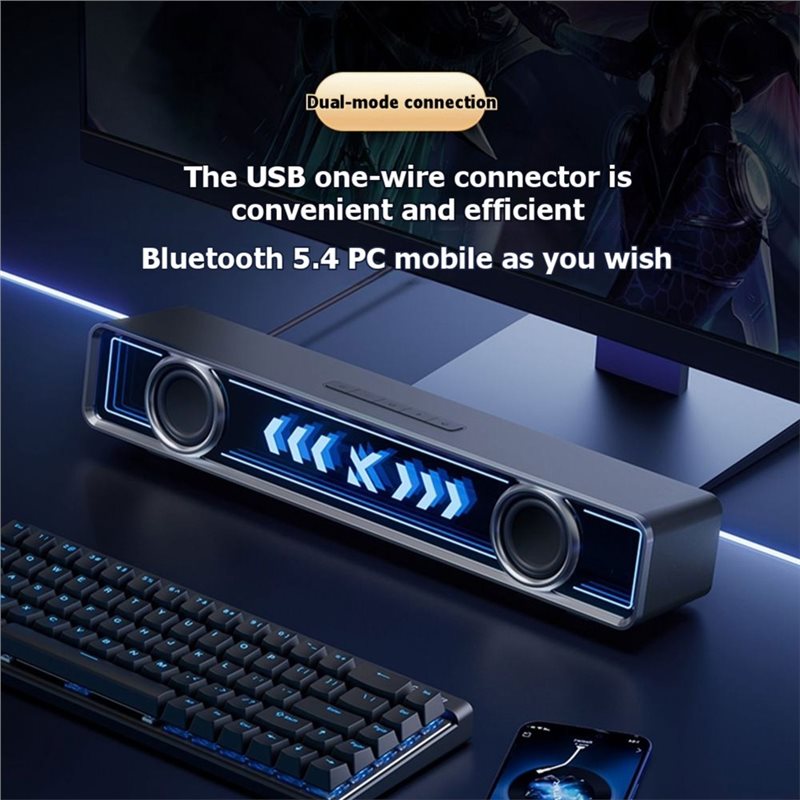 ABJF – настольная компьютерная – обзор и цена Rgb Computer Soundbar For Pc
