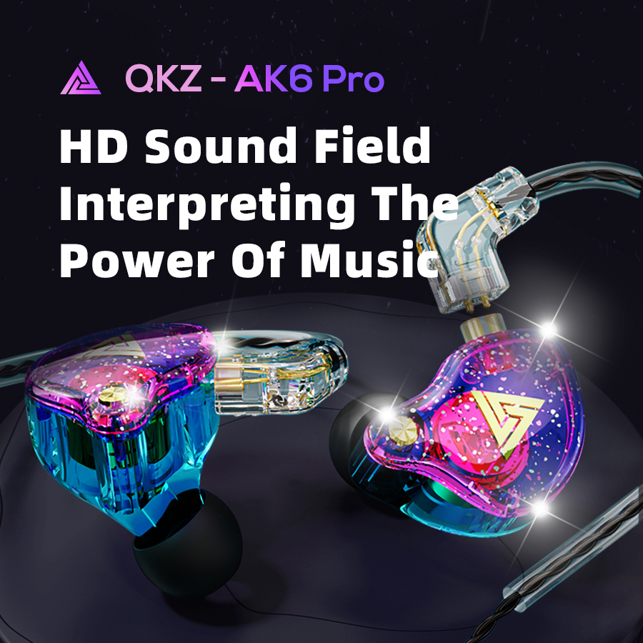 QKZ Оригинальная AK6 Pro EDX P – обзор и цена In Ear Monitors For Singers